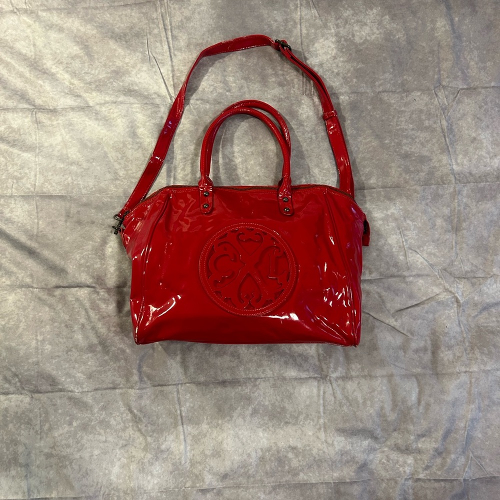 Christian Lacroirx red patent leather purse